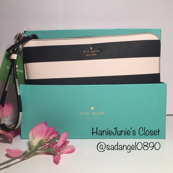 ‼️SALE‼️KATE SPADE EVERPURSE STRIPE CHARGE POUCH - Picture 2 of 6